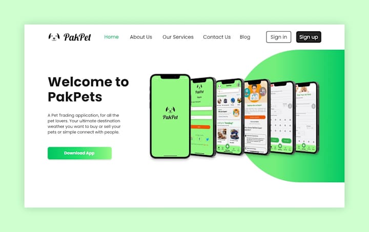 Cover image for PakPet Web Design on Behance