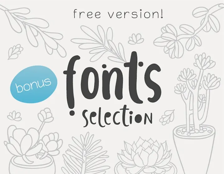 Cover image for 3 FREE FONTS + bonus