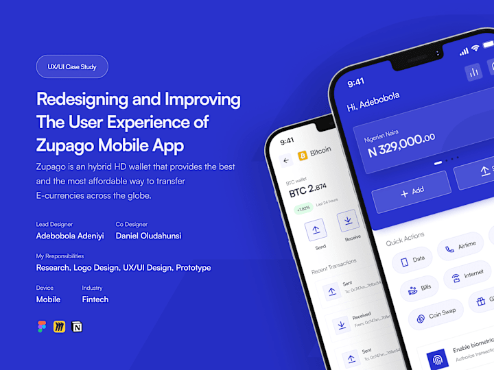 Cover image for Redesigning & Improving The User Experience of Zupago Mobile App