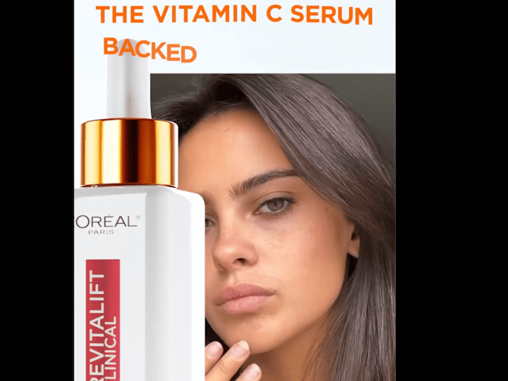 Cover image for L’Oreal vitamin C serum stories ad