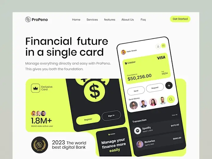 Cover image for online banking website ui ux design