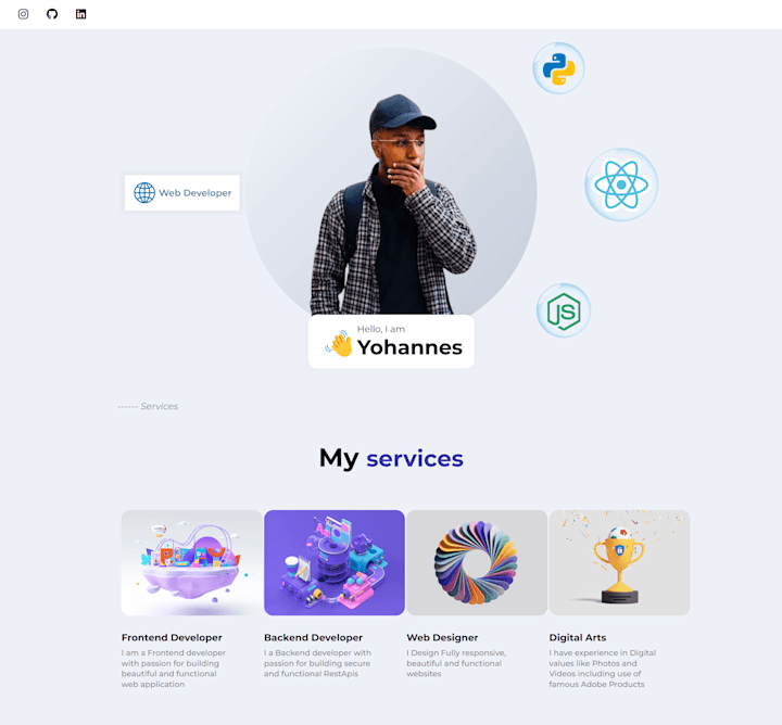 Cover image for Portfolio website