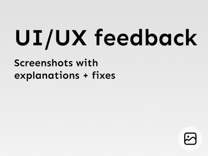 Cover image for UI/UX Design feedback