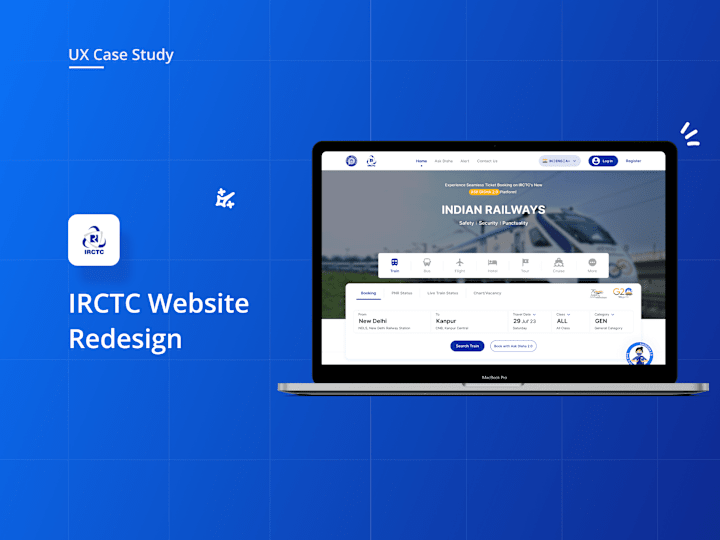 Cover image for 
IRCTC Website Redesign - UX Case Study