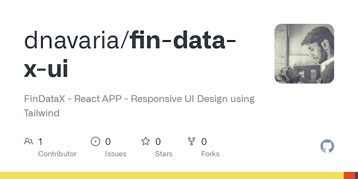 Cover image for FinDataX. - React Web App - Responsive UI