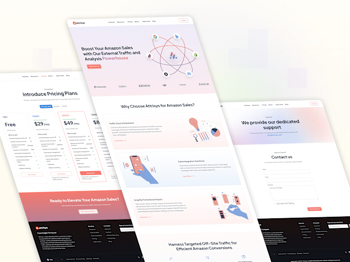 Cover image for Attrisys Website Design - Figma Design