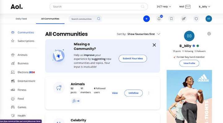 Cover image for AOL Communities PoC