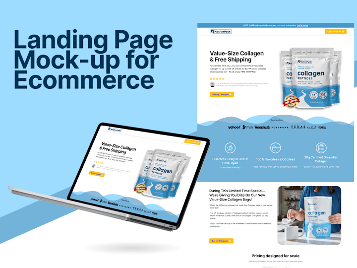 Cover image for Conversion-Focus Landing Page Design for E-Commerce