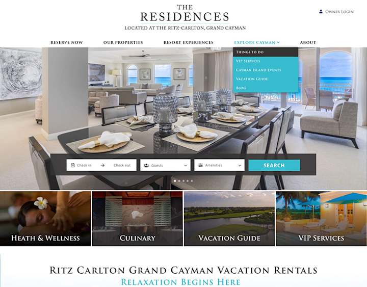 Cover image for The Ritz-Carlton Website Design