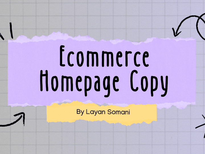 Cover image for Ecommerce Homepage Copy