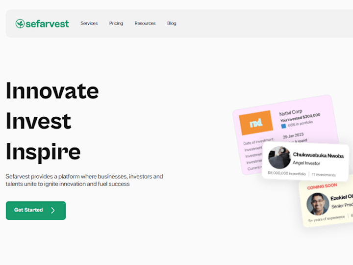 Cover image for Sefarvest - making investments safer...