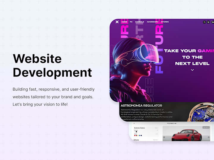 Cover image for Website Development: Responsive Custom Websites Just For You