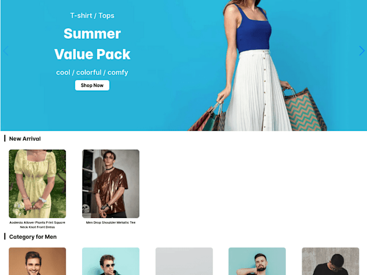 Cover image for E-commerce Website 