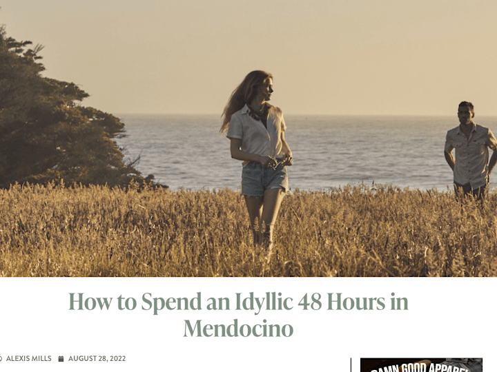 Cover image for 48 Hours in Mendocino | LOCALE Magazine & SCP Hotels 