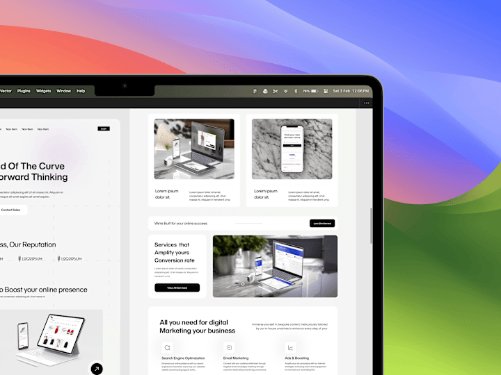 Cover image for Modern, Sleek, Elegant Web UI/UX design 