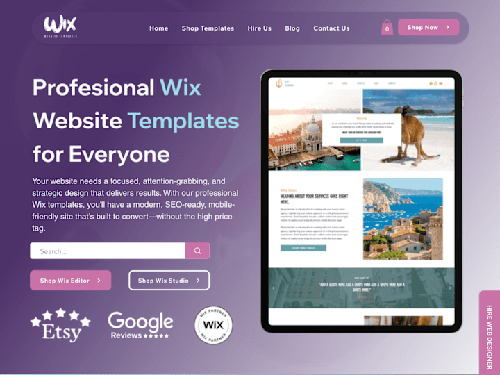 Cover image for Wix Website Templates | My E-Shop with Wix Templates