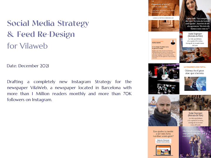 Cover image for Social Media Strategy & Feed Re-Design