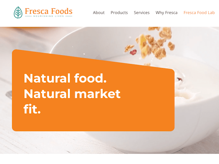 Cover image for Natural Foods Manufacturing & Supply Chain | Fresca Foods