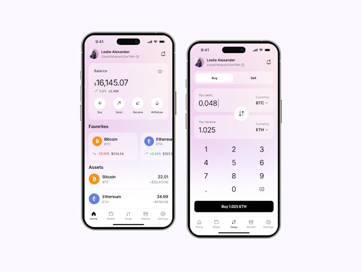 Cover image for UI/UX Design Concepts for Crypto Wallet App