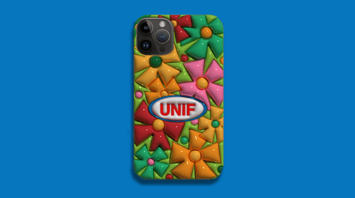 Cover image for 
3D Phone Case Design for UNIF clothing brand