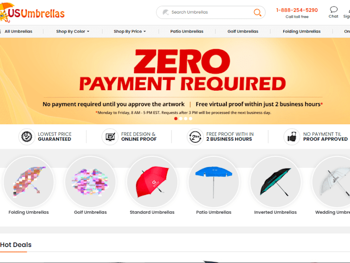 Cover image for Custom Umbrellas | Printed Umbrellas | Logo Umbrellas