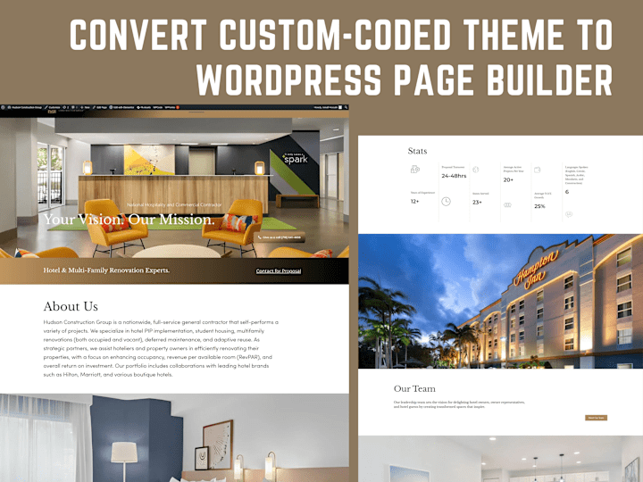 Cover image for Convert Custom-Coded Theme to WordPress Page Builder