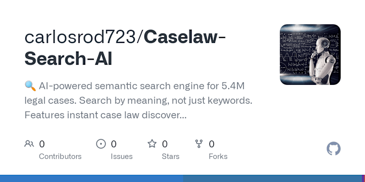 Cover image for CaseLaw AI: Advanced Legal Research Platform Development