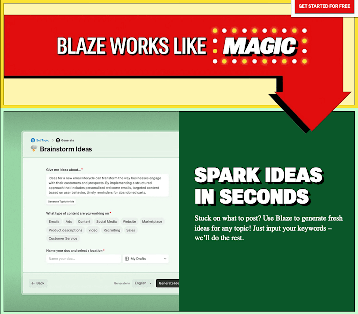 Cover image for Sharp B2B Web Page Copy for Blaze AI