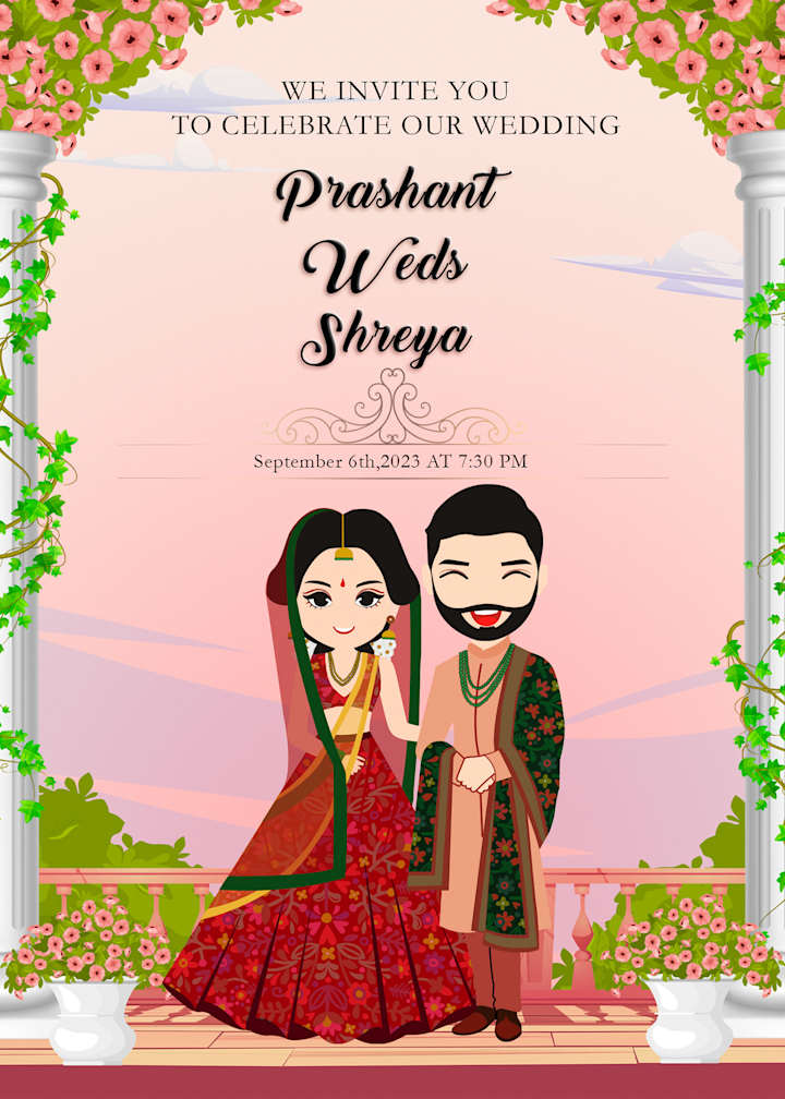 Cover image for Marriage Invitation card design