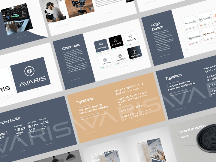 Cover image for Modern Brand identity + guidelines