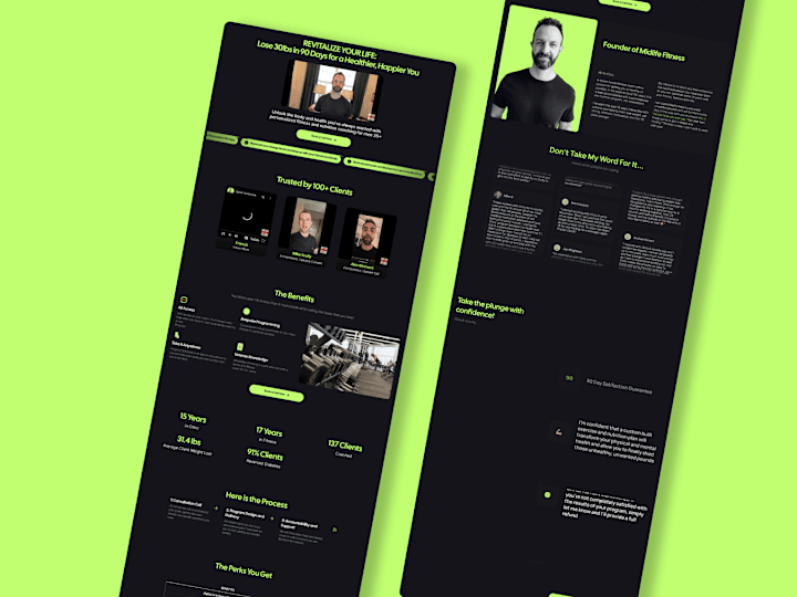 Cover image for Personal Trainer Website in Framer