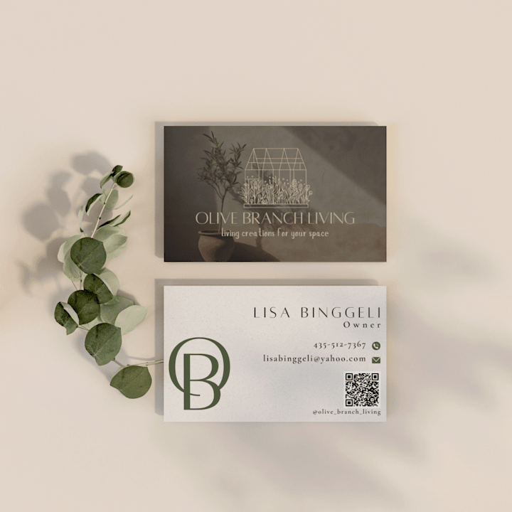 Cover image for Olive Branch Living Logo & Business Card Design