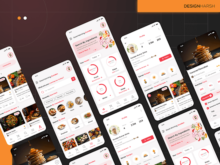 Cover image for FlavorFind - Recipe Sharing App UI Design
