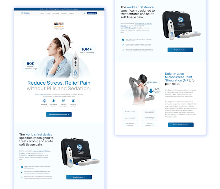 Cover image for Figma Design : Medical device landing page