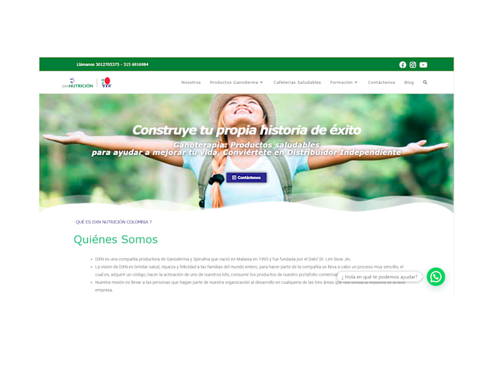 Cover image for Nosotros ⋆ Productos Ganoderma - DXN Nutrición Colombia