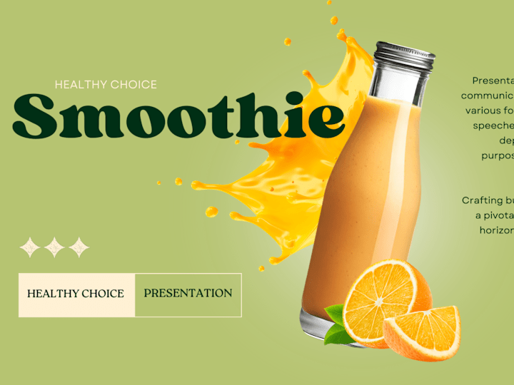 Cover image for Presentation Design for Smoothie brand