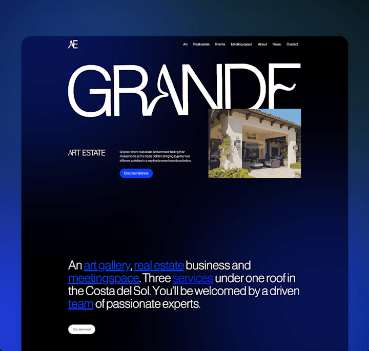 Cover image for Grande Art Estate // Real estate and high end art