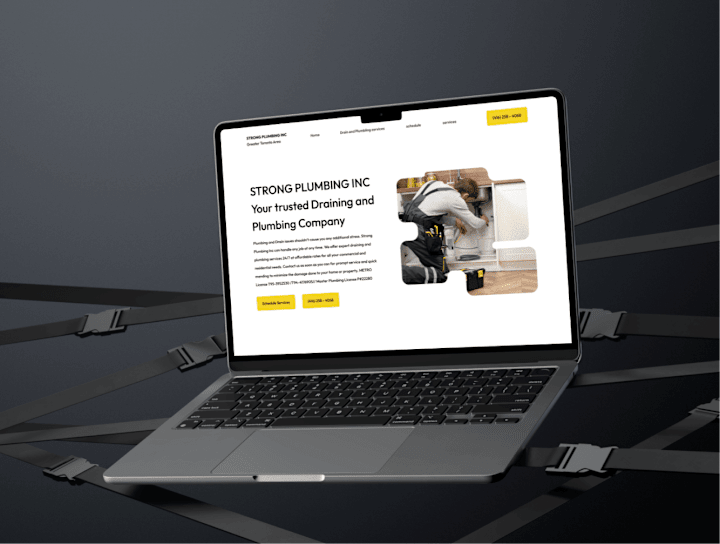 Cover image for Strong Plumbing INC. website redesign