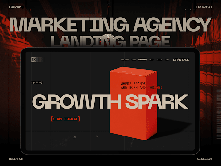 Cover image for Growth Spark - Landing Page for Marketing Agency