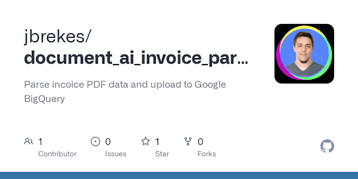 Cover image for Invoice Parsing System using Google Document AI and BigQuery