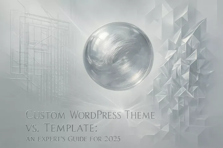 Cover image for Custom WordPress Theme vs. Template: An Expert's Guide for 2025