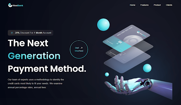 Cover image for 
Online Banking Website Landing Page