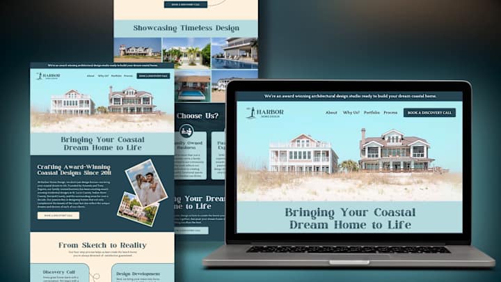 Cover image for Harbor Home Design - Branding Kit & Website