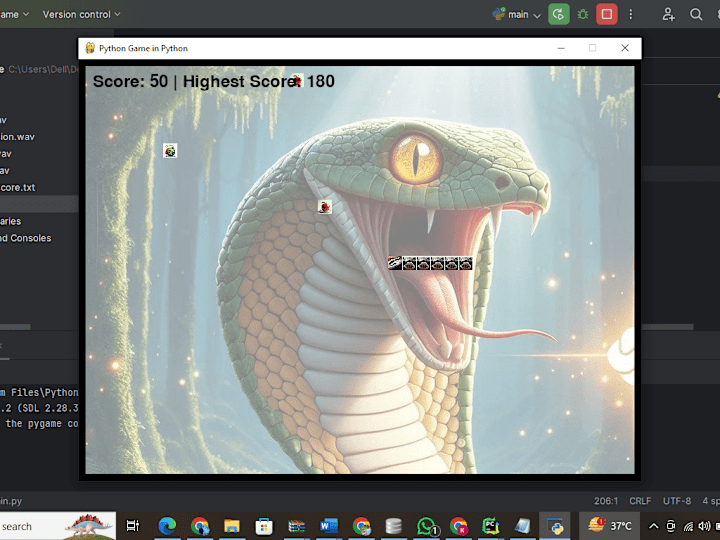 Cover image for Python Snake Game – OOP-Based Game Development