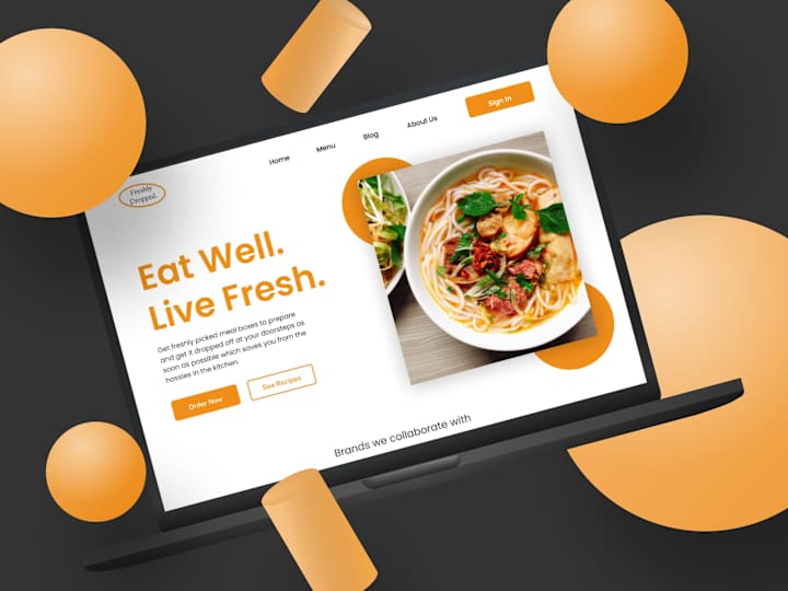 Cover image for FRESHLY FOODS LANDING PAGE