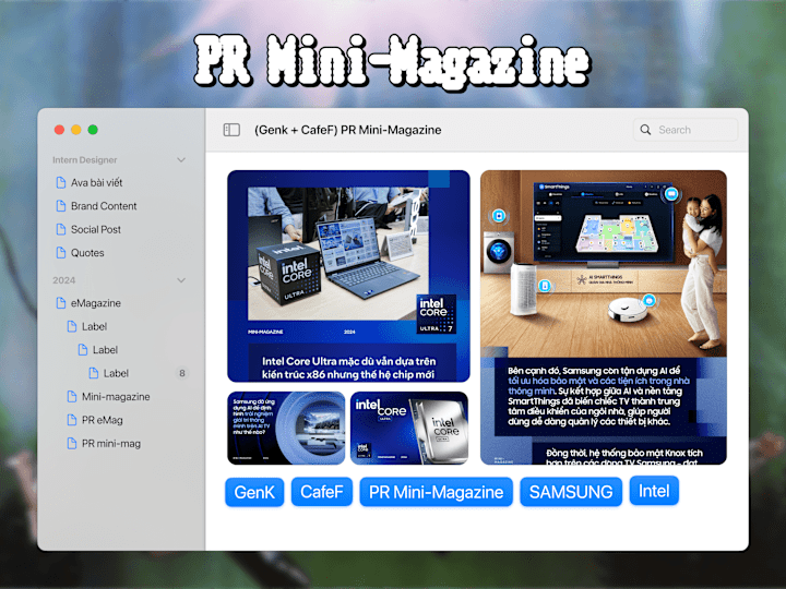 Cover image for (Genk + CafeF) PR Mini-magazine