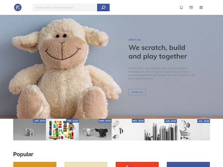 Cover image for Toy Shop Web Design