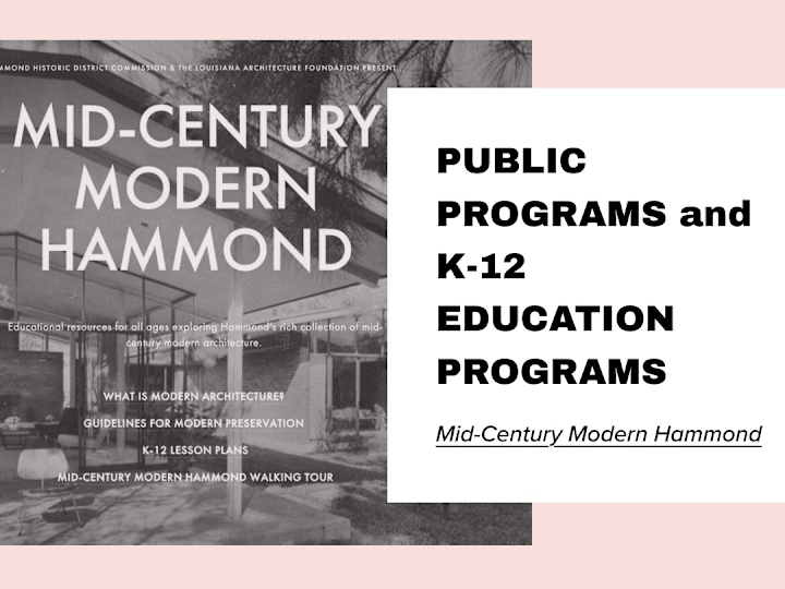 Cover image for Mid-Century Modern Hammond — Hammond Historic District