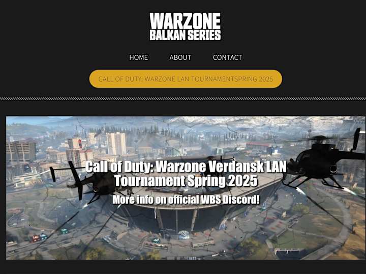 Cover image for Warzone Balkan Series - WEB Design & Development