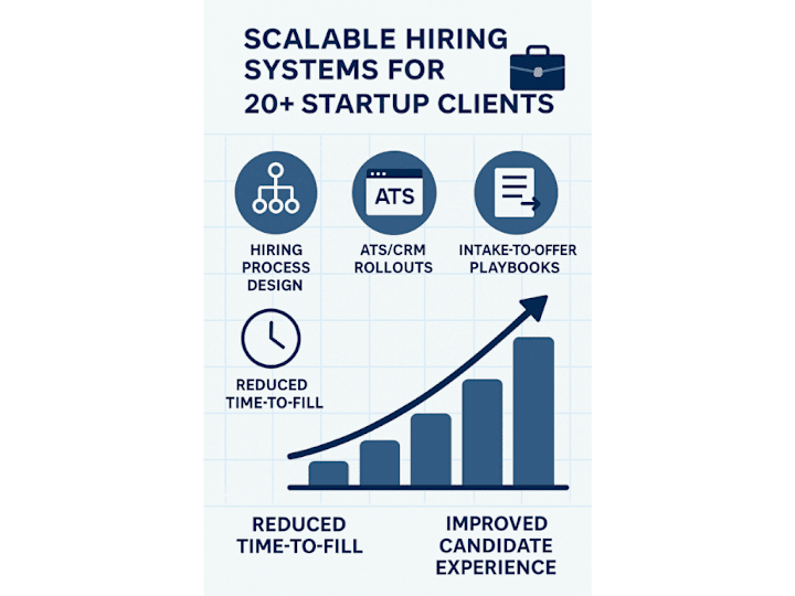 Cover image for Scalable Hiring Systems for 20+ Startup Clients